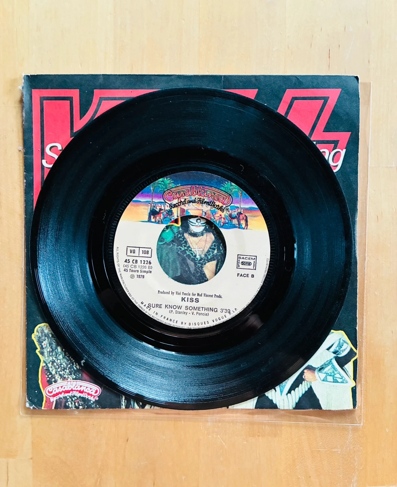 45T vinyl record Kiss Dirty Livin’ – photo 3